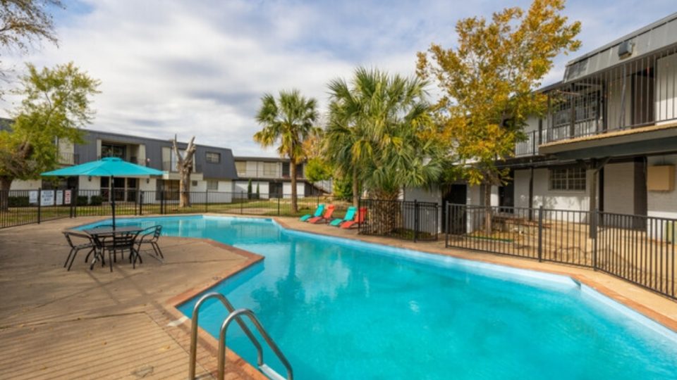 the pool at The Arden Arms Apartments